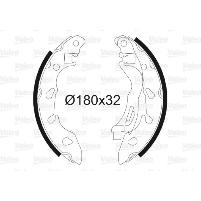 Valeo 564185 Bremsbackensatz Valeo 564185 Bremsbackensatz