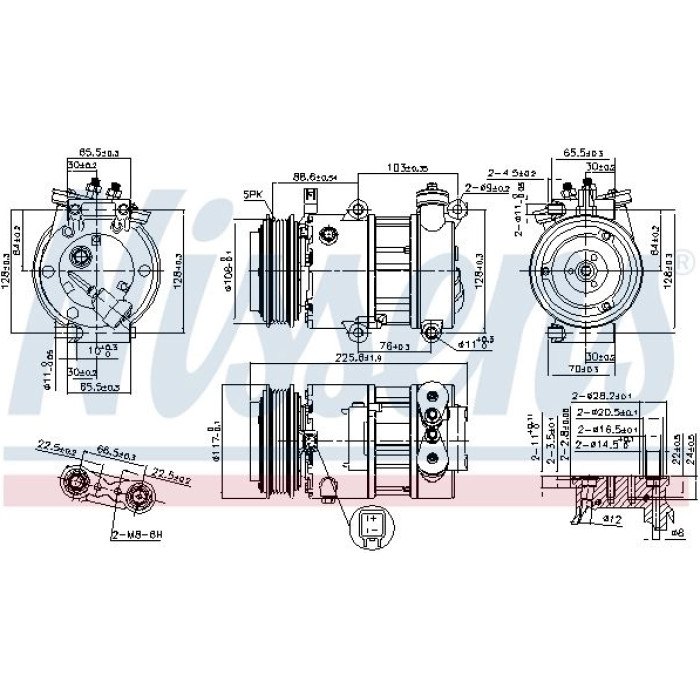 Nissens 890664 Kompressor, Klimaanlage FIRST FIT Nissens 890664 Kompressor, Klimaanlage FIRST FIT