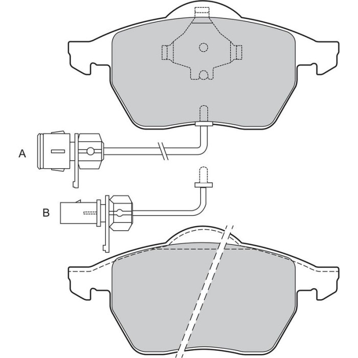 Valeo 598483 Bremsbelagsatz, Scheibenbremse Valeo 598483 Bremsbelagsatz, Scheibenbremse