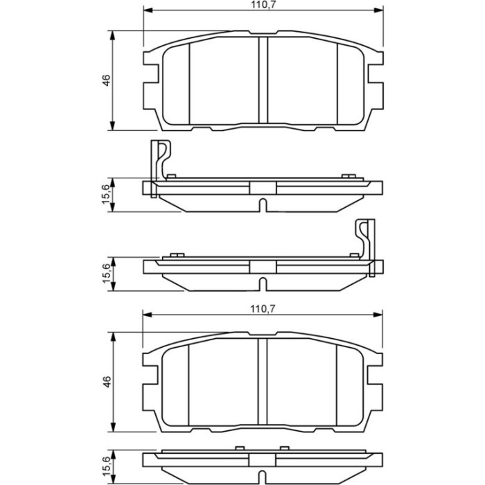 BOSCH 0 986 494 251 Bremsbelagsatz, Scheibenbremse BOSCH 0 986 494 251 Bremsbelagsatz, Scheibenbremse
