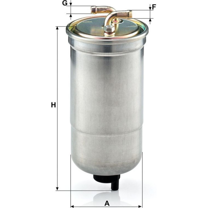 Mann-Filter WK 853/16 Kraftstofffilter Mann-Filter WK 853/16 Kraftstofffilter