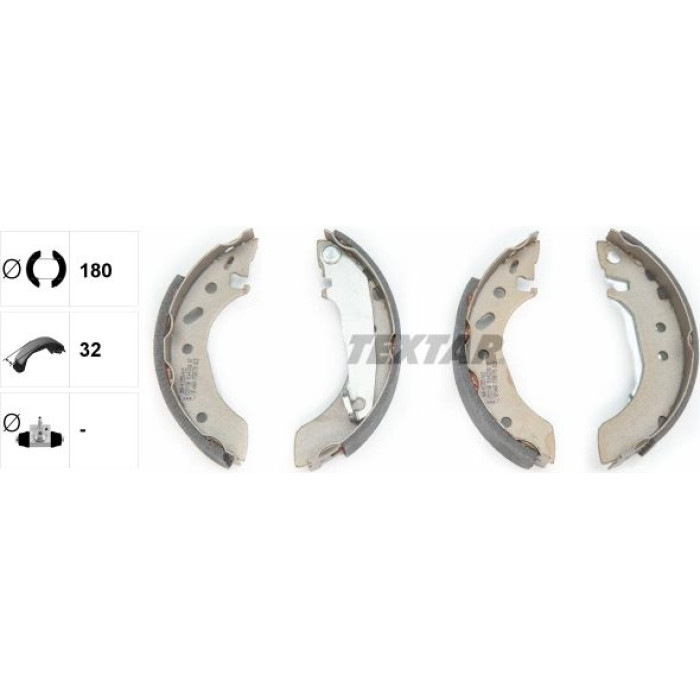 Textar 91043700 Bremsbackensatz Textar 91043700 Bremsbackensatz