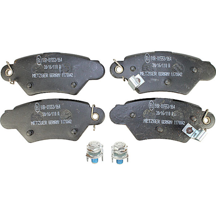 Metzger 1170042 Bremsbelagsatz, Scheibenbremse