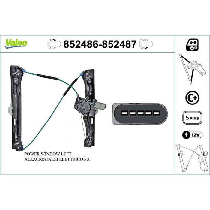 Valeo 852487 Fensterheber Valeo 852487 Fensterheber