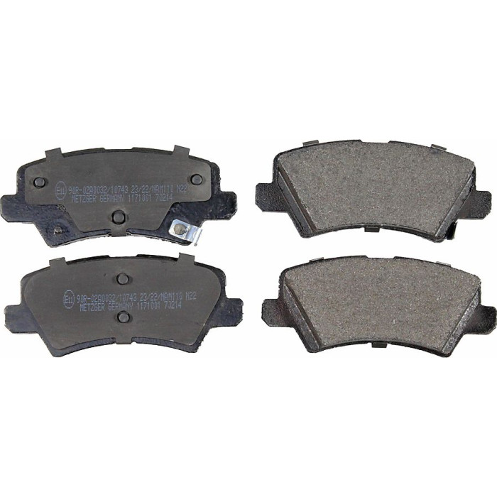 Metzger 1171001 Bremsbelagsatz, Scheibenbremse