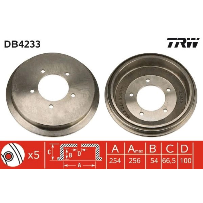 TRW DB4233 Bremstrommel TRW DB4233 Bremstrommel