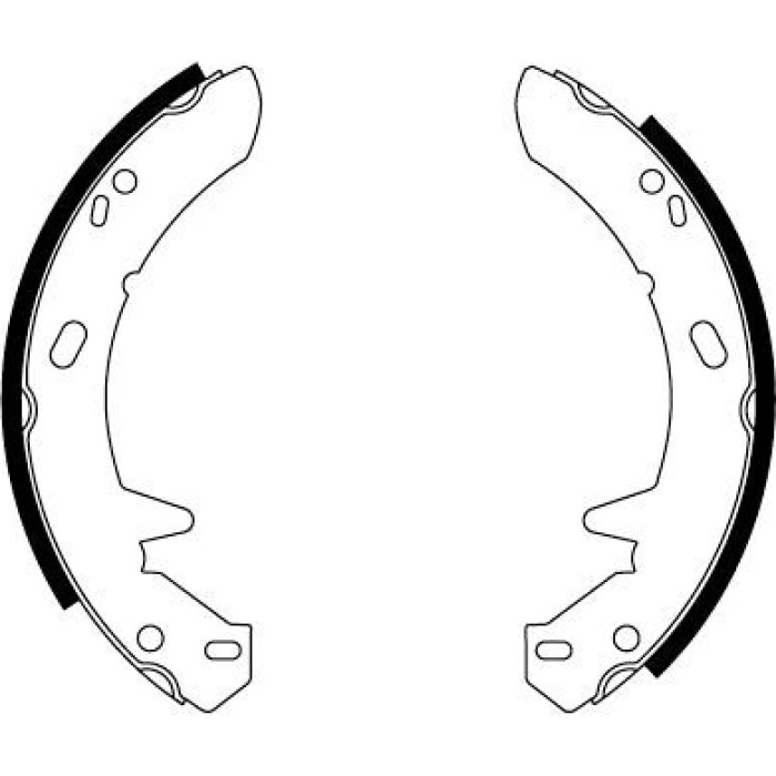 Hella 8DA 355 051-251 Bremsbackensatz, Feststellbremse Hella 8DA 355 051-251 Bremsbackensatz, Feststellbremse