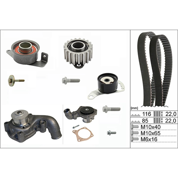 INA 530 0104 32 Wasserpumpe + Zahnriemensatz INA 530 0104 32 Wasserpumpe + Zahnriemensatz