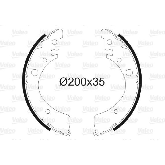 Valeo 562994 Bremsbackensatz
