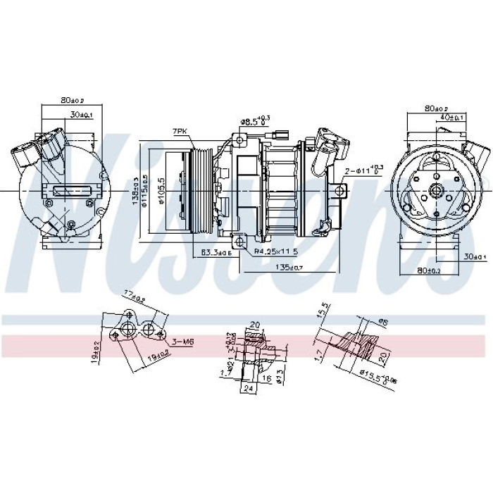 Nissens 890269 Kompressor, Klimaanlage FIRST FIT Nissens 890269 Kompressor, Klimaanlage FIRST FIT