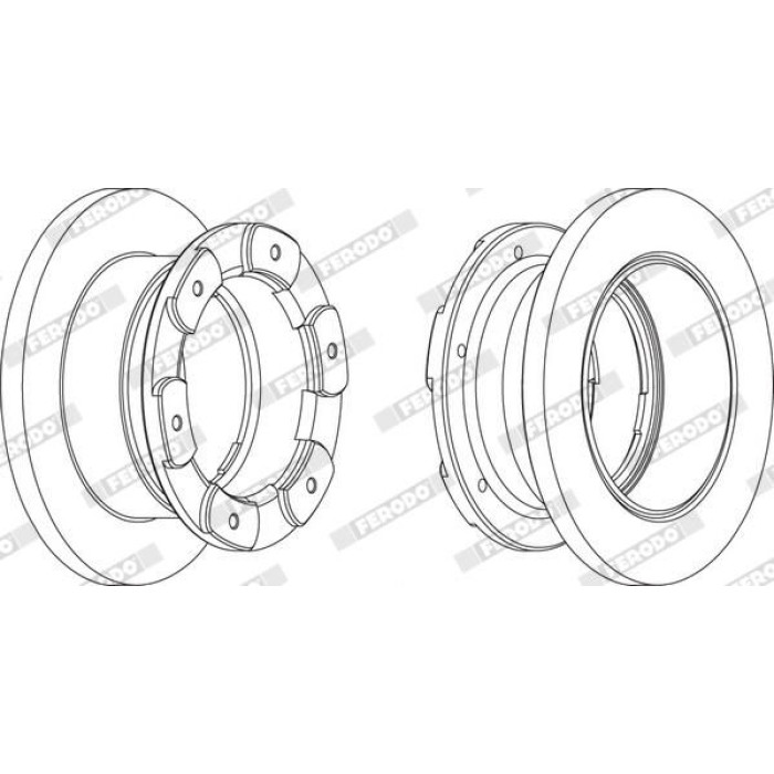Ferodo FCR236A Bremsscheibe PREMIER