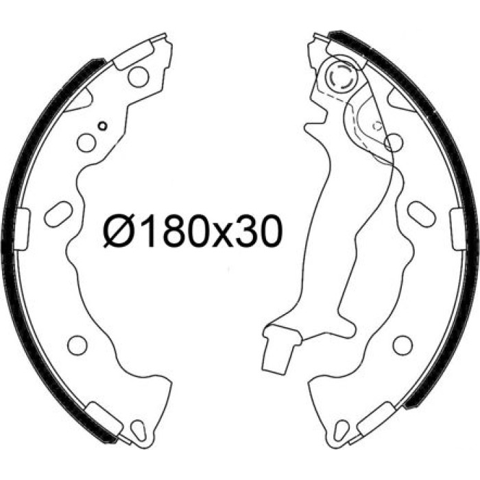 Valeo 564243 Bremsbackensatz