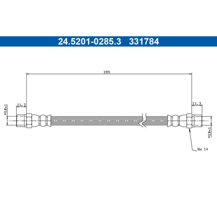 ATE 24.5201-0285.3 Bremsschlauch