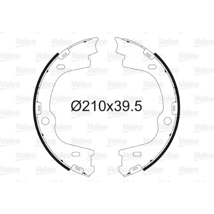 Valeo 564167 Bremsbackensatz, Feststellbremse