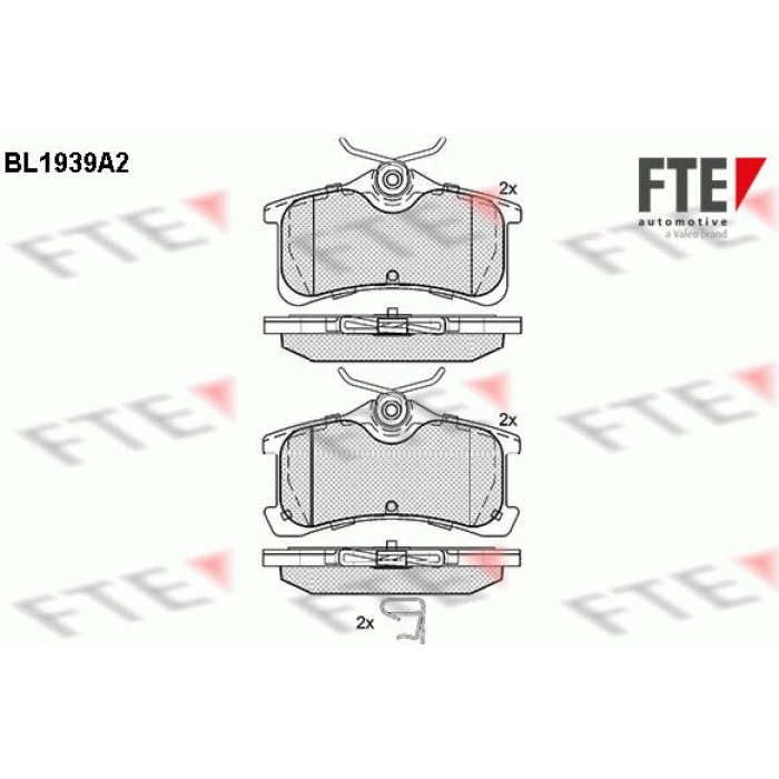 FTE 9010532 Bremsbelagsatz, Scheibenbremse