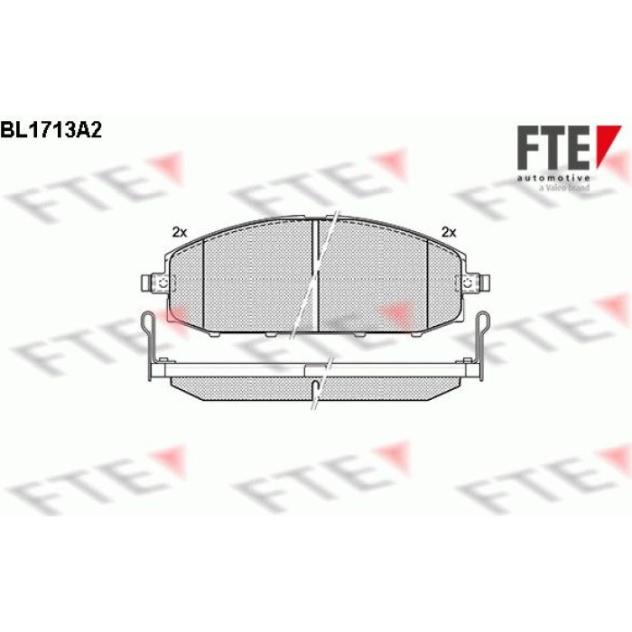 FTE 9010314 Bremsbelagsatz, Scheibenbremse