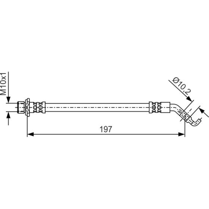 BOSCH 1 987 481 A23 Bremsschlauch