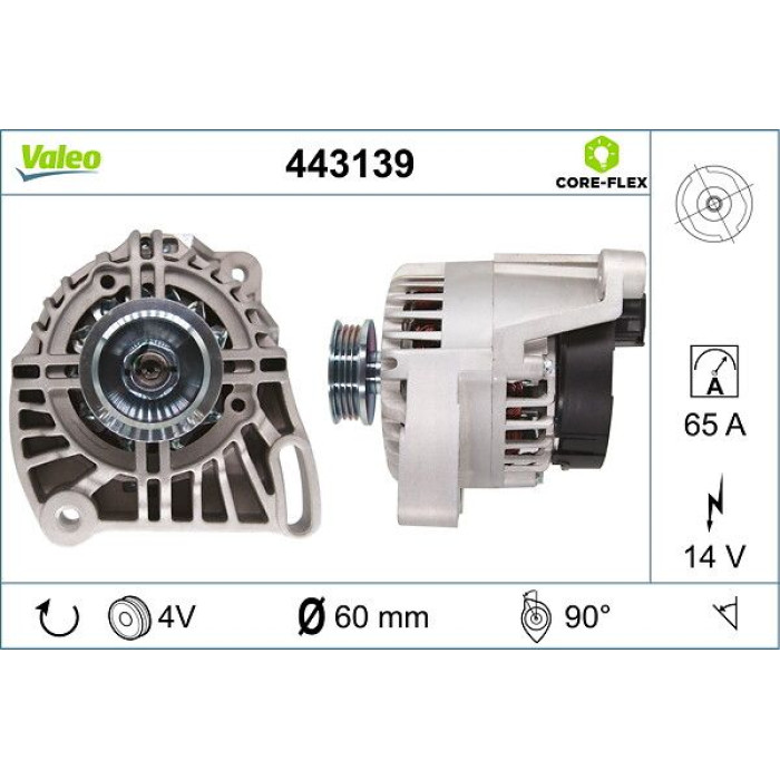 Valeo 443139 Generator CORE-FLEX