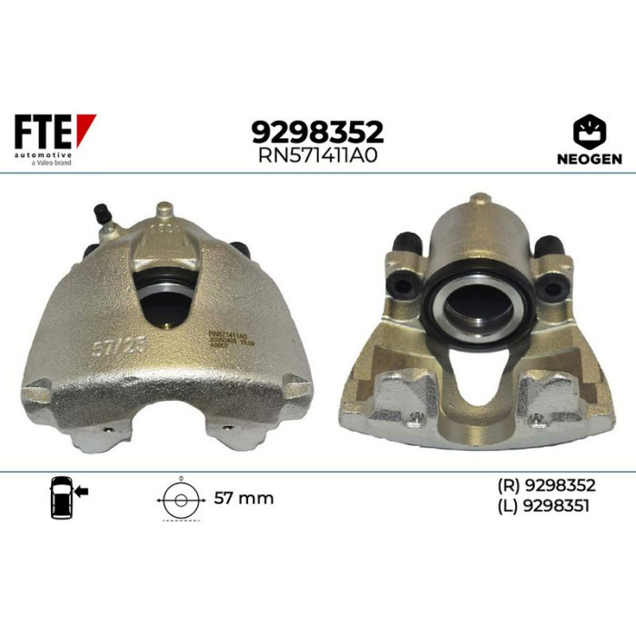 FTE 9298352 Bremssattel NEOGEN FTE 9298352 Bremssattel NEOGEN
