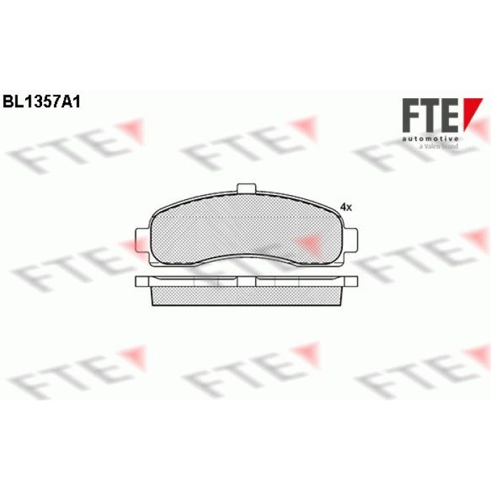 FTE 9010137 Bremsbelagsatz, Scheibenbremse