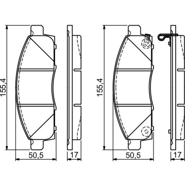 BOSCH 0 986 494 673 Bremsbelagsatz, Scheibenbremse BOSCH 0 986 494 673 Bremsbelagsatz, Scheibenbremse