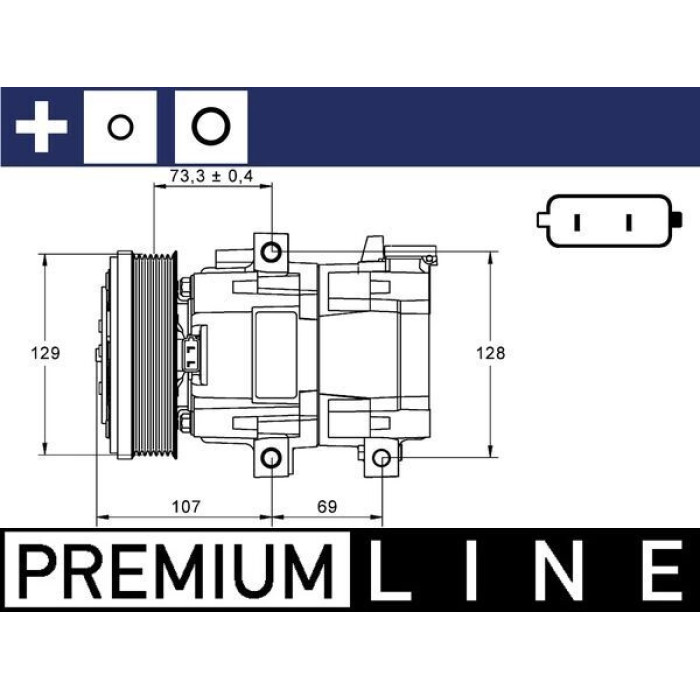 Mahle ACP 855 000P Kompressor, Klimaanlage BEHR Premium Line Mahle ACP 855 000P Kompressor, Klimaanlage BEHR Premium Line