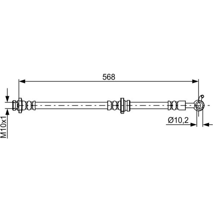 BOSCH 1 987 481 821 Bremsschlauch