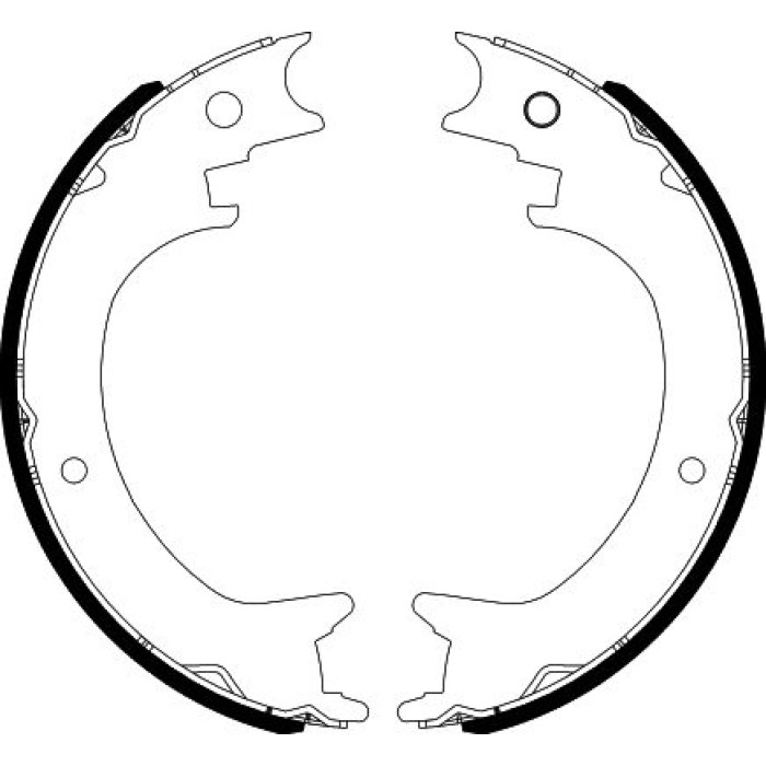 Hella 8DA 355 051-271 Bremsbackensatz, Feststellbremse Hella 8DA 355 051-271 Bremsbackensatz, Feststellbremse