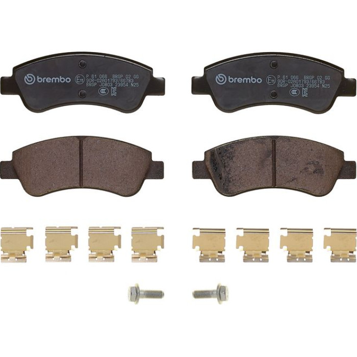 Brembo P 61 066 Bremsbelagsatz, Scheibenbremse PRIME LINE Brembo P 61 066 Bremsbelagsatz, Scheibenbremse PRIME LINE