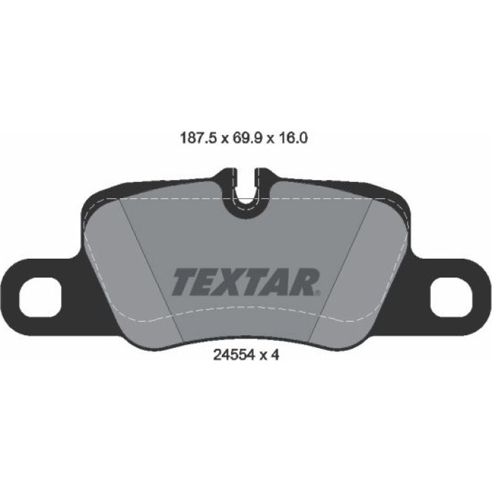 Textar 2455402 Bremsbelagsatz, Scheibenbremse Textar 2455402 Bremsbelagsatz, Scheibenbremse