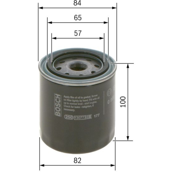 BOSCH 0 986 452 023 Ölfilter BOSCH 0 986 452 023 Ölfilter