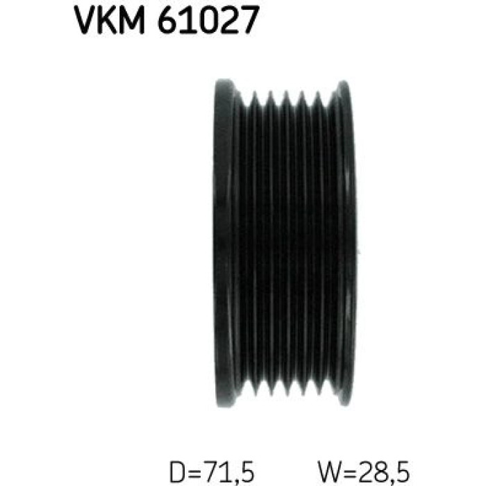 SKF VKM 61027 Umlenkrolle/Führungsrolle, Keilrippenriemen