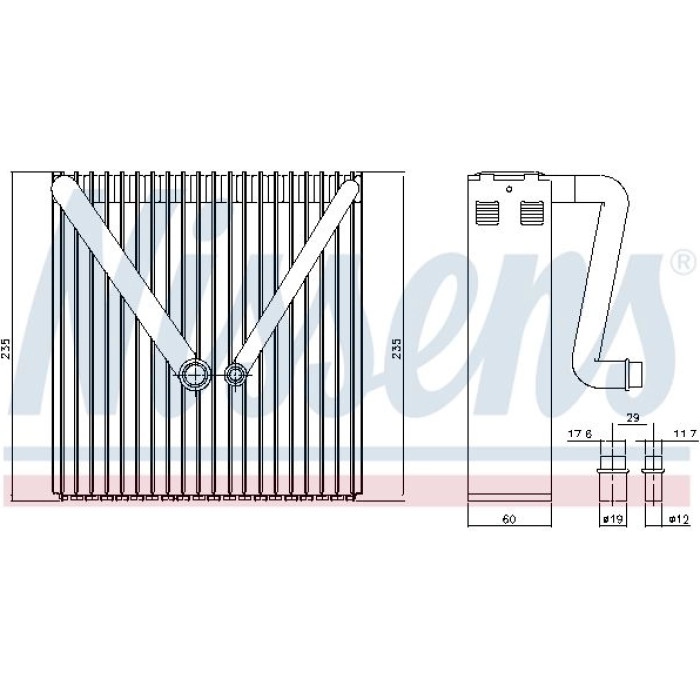 Nissens 92234 Verdampfer, Klimaanlage