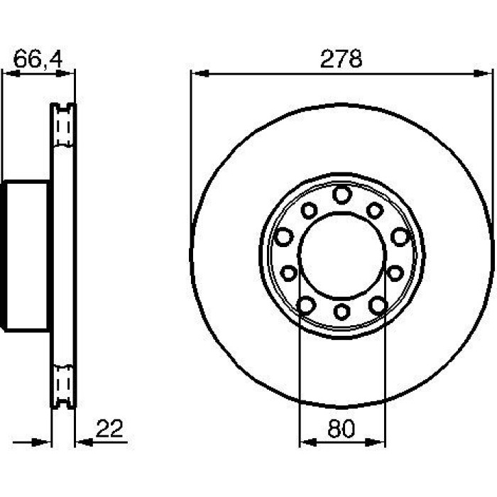 BOSCH 0 986 478 060 Bremsscheibe
