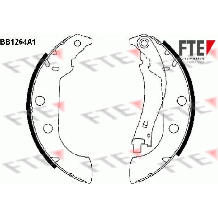 FTE 9100056 Bremsbackensatz FTE 9100056 Bremsbackensatz