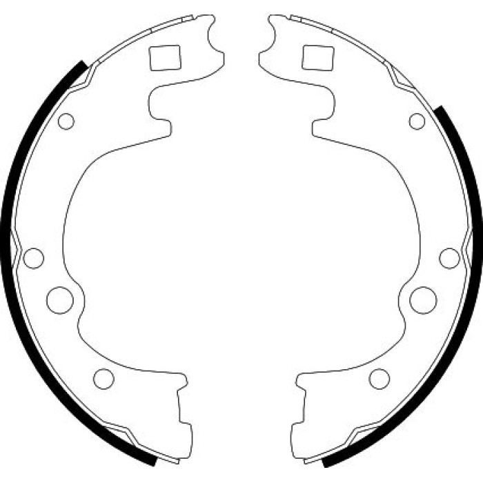 Hella 8DB 355 002-111 Bremsbackensatz Hella 8DB 355 002-111 Bremsbackensatz