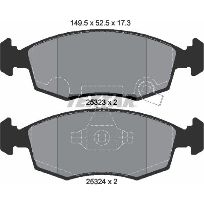 Bremsbelagsatz, Scheibenbremse 2532301 Bremsbelagsatz, Scheibenbremse 2532301