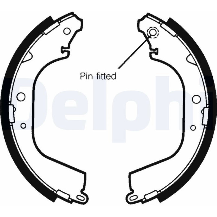 Delphi LS1408 Bremsbackensatz