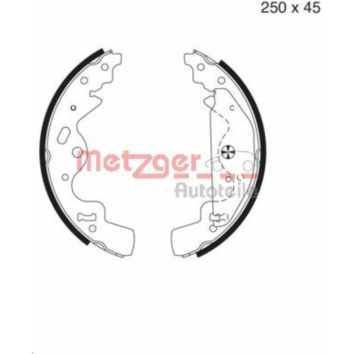 Metzger MG 986 Bremsbackensatz