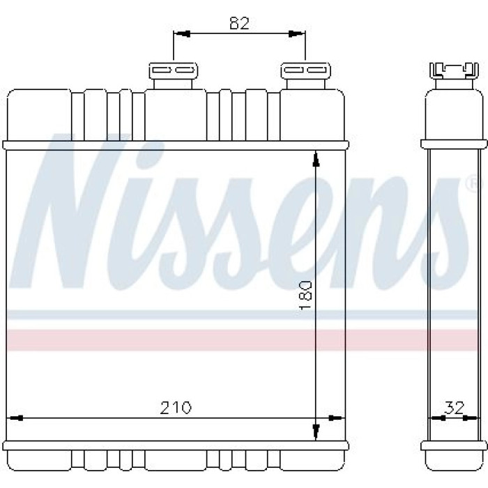 Nissens 72660 Wärmetauscher, Innenraumheizung FIRST FIT Nissens 72660 Wärmetauscher, Innenraumheizung FIRST FIT