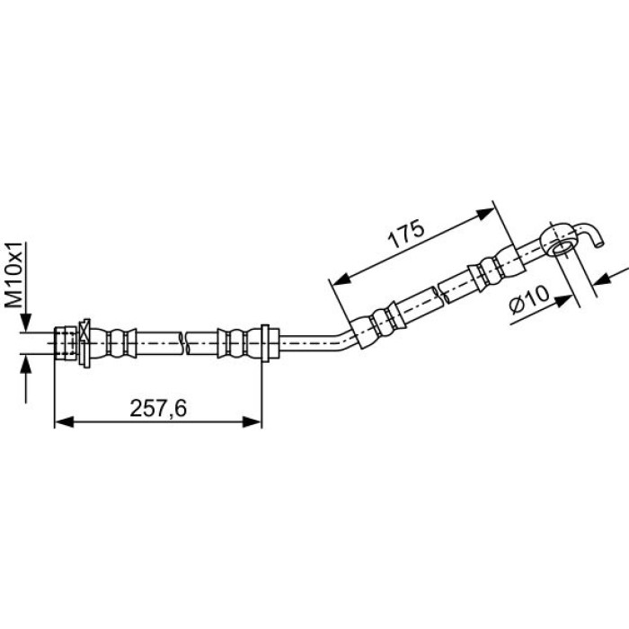 BOSCH 1 987 481 933 Bremsschlauch