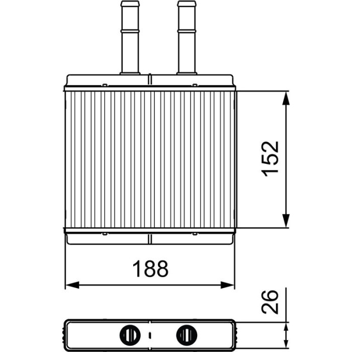 Valeo 812442 Wärmetauscher, Innenraumheizung