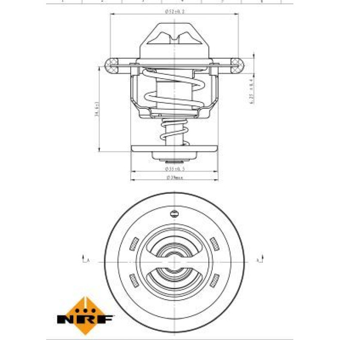 NRF 725206 Thermostat, Kühlmittel EASY FIT NRF 725206 Thermostat, Kühlmittel EASY FIT