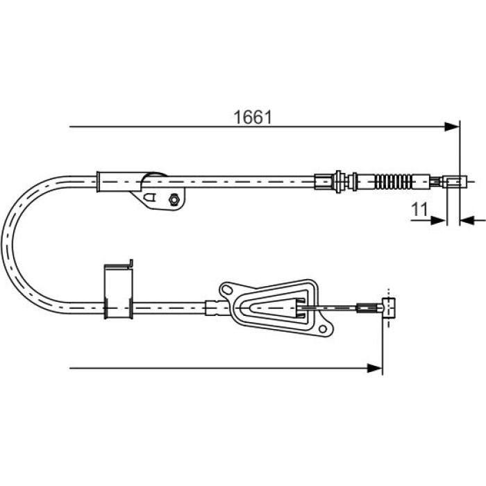 BOSCH 1 987 477 914 Seilzug, Feststellbremse