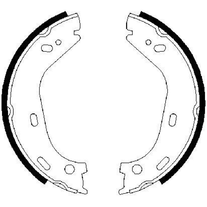 BOSCH 0 986 487 126 Bremsbackensatz, Feststellbremse BOSCH 0 986 487 126 Bremsbackensatz, Feststellbremse