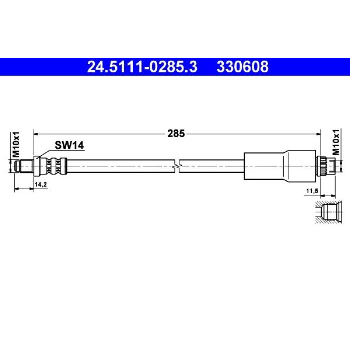 ATE 24.5111-0285.3 Bremsschlauch