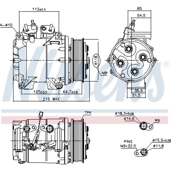 Nissens 890128 Kompressor, Klimaanlage FIRST FIT Nissens 890128 Kompressor, Klimaanlage FIRST FIT