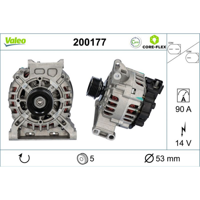 Valeo 200177 Generator CORE-FLEX Valeo 200177 Generator CORE-FLEX
