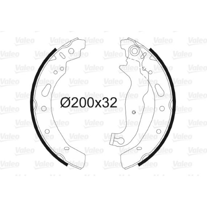Valeo 564086 Bremsbackensatz Valeo 564086 Bremsbackensatz