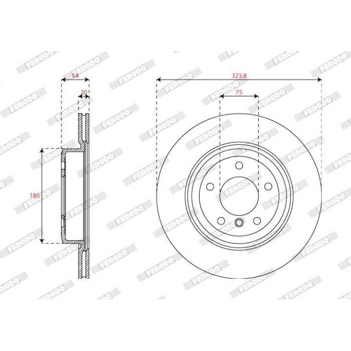 Ferodo DDF2033C Bremsscheibe PREMIER Ferodo DDF2033C Bremsscheibe PREMIER